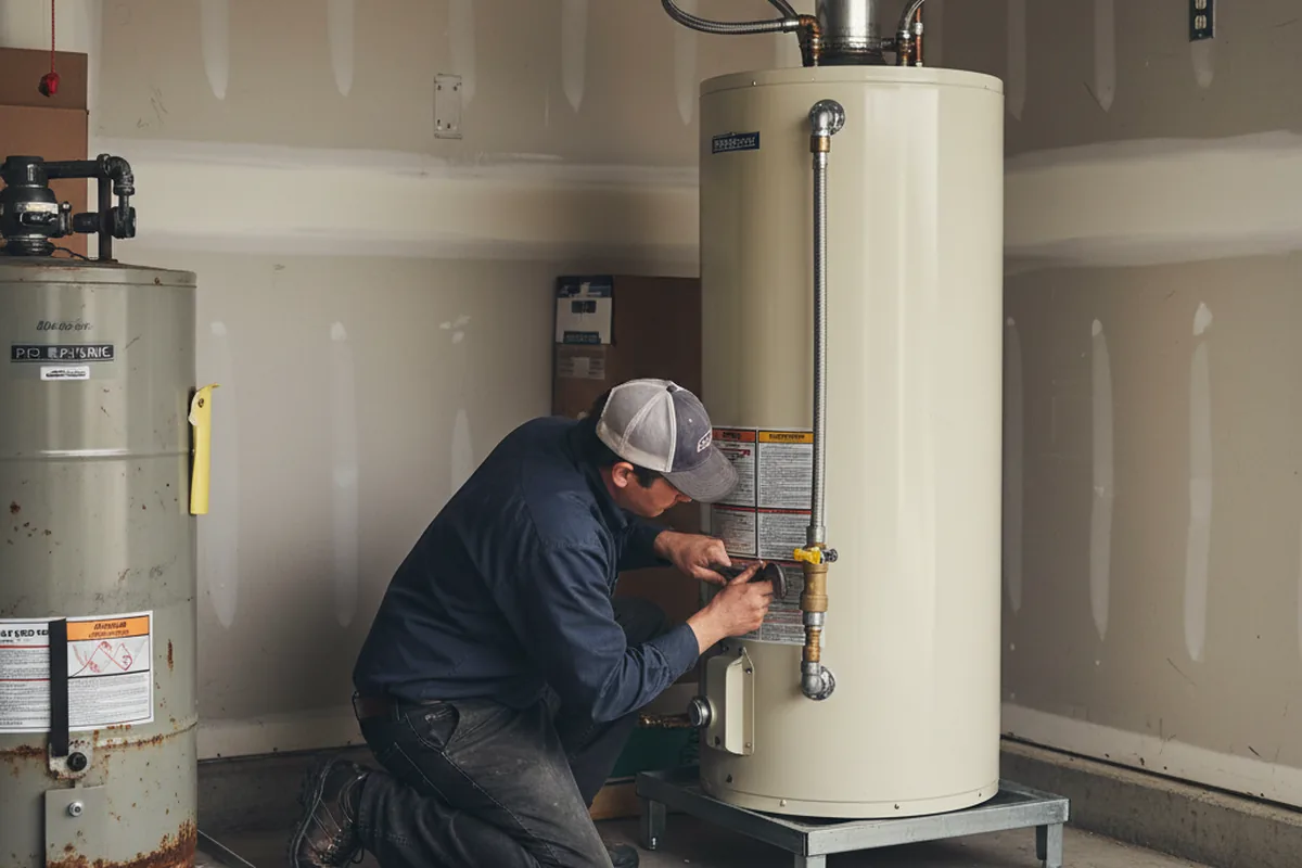 Water heater and shutoff valve replacement in Monument